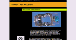 Desktop Screenshot of crowsnestartgallery.com